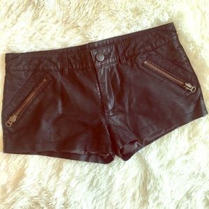 ✨SOLD✨We the Free faux leather shorts || size 4